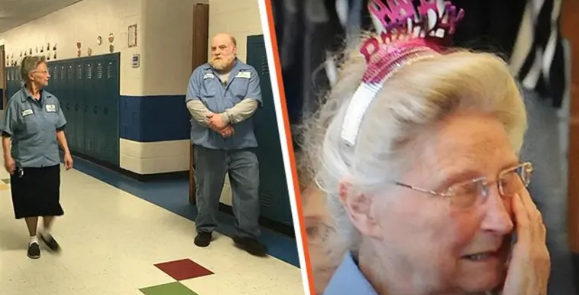 La concierge d’une école n’a jamais célébré son anniversaire - Ses collègues et les élèves lui ont réservé une surprise pour ses 77 ans
